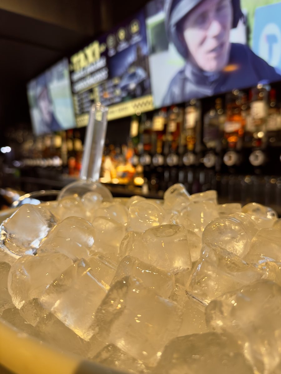 Ice bucket on the bar